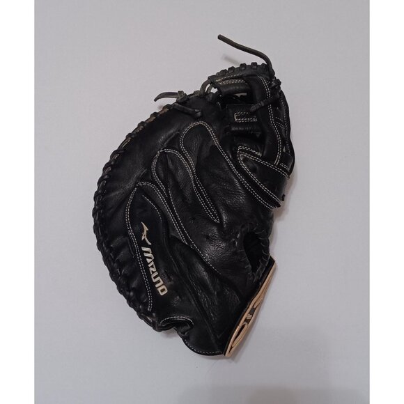 Mizuno GXS-102 Girls Fully Broken In 32.5" Softball Leather Black Fastball Glove - Picture 2 of 10